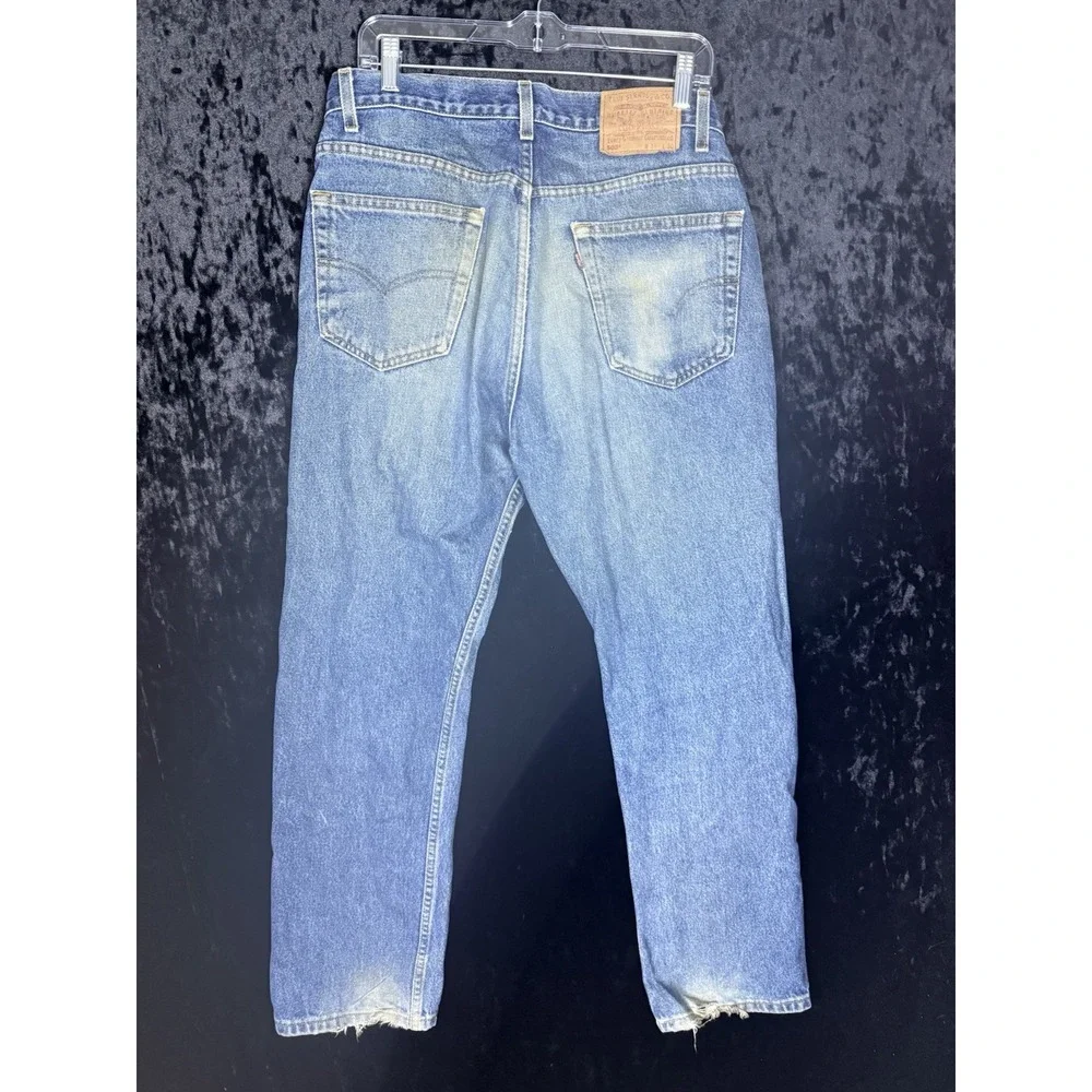 Vintage‎ Levi's 505 Jeans Mens 34x30 Medium Wash Denim Blue Casual Y2K